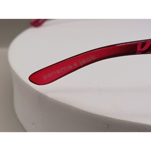 Panama Jack Pink and Black Zebra Print Rhinestone Bling Sunglasses - Picture 6 of 13